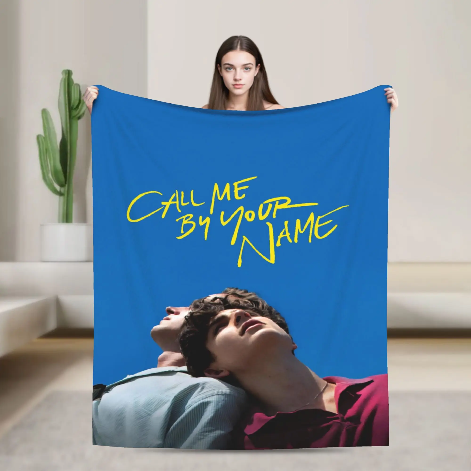 Super Soft Call Me by Your Name Throw Blanket Premium Fleece Flannel Lightweight  Bed Blanket Cozy Warm Blankets All Season Use