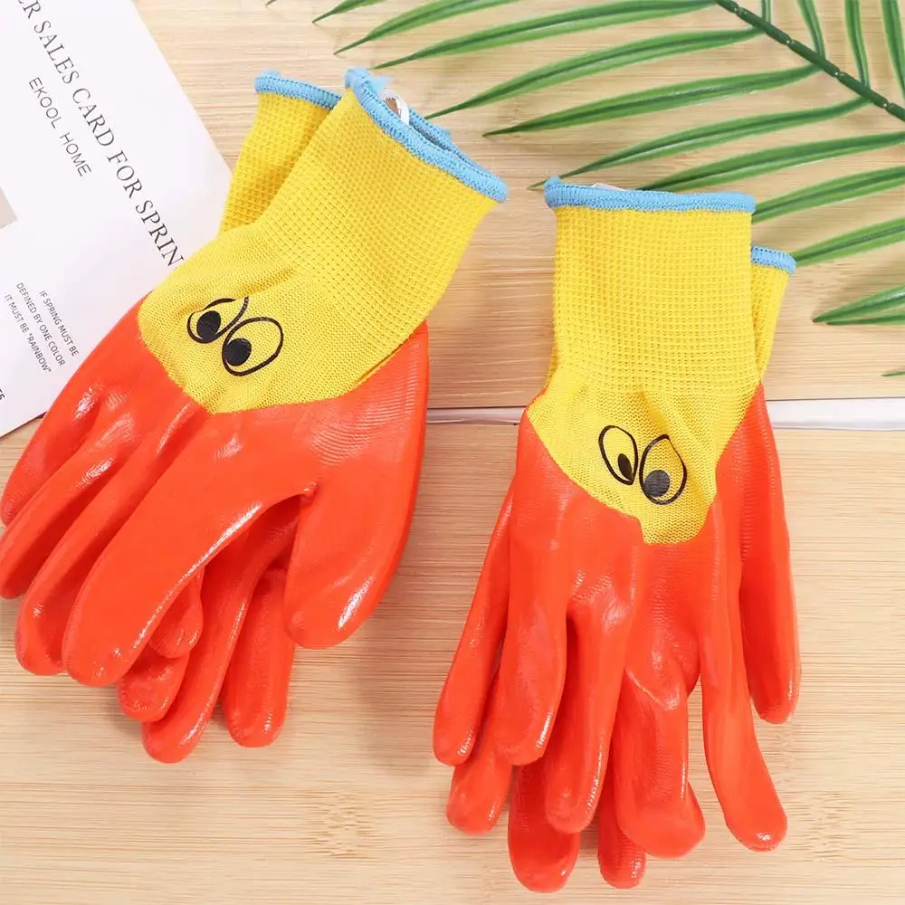 Durable Safety Gardening Gloves Latex Anti Bite Cut Kids Garden Glove Anti-stab Non-slip Children Protective Gloves Planting