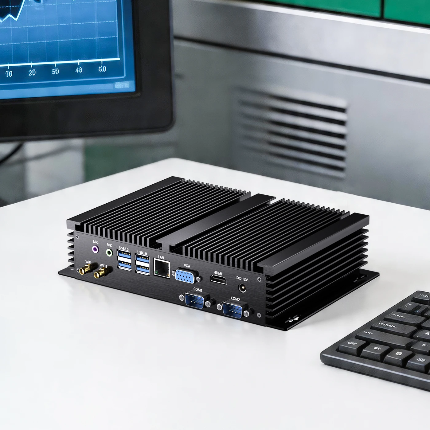 Msecore MK200 Intel Core i7 windows 10 Mini PC fanless Industrial Desktop Micro Computer Portable Minipc WiFi 2*COM LAN DDR4 VGA
