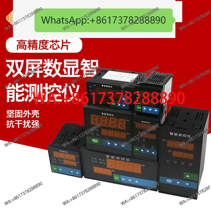 Dual screen digital display instrument intelligent temperature pressure liquid level display controller peak display  delay