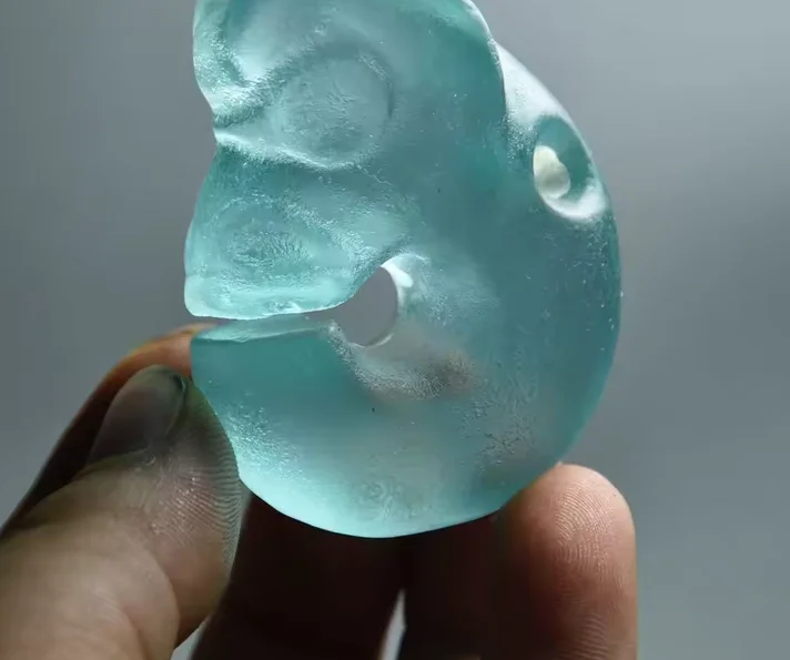 Hongshan Culture Jade Pig Dragon Figurine Hand-Carved Amulet Mini Desktop Decorative Ornament
