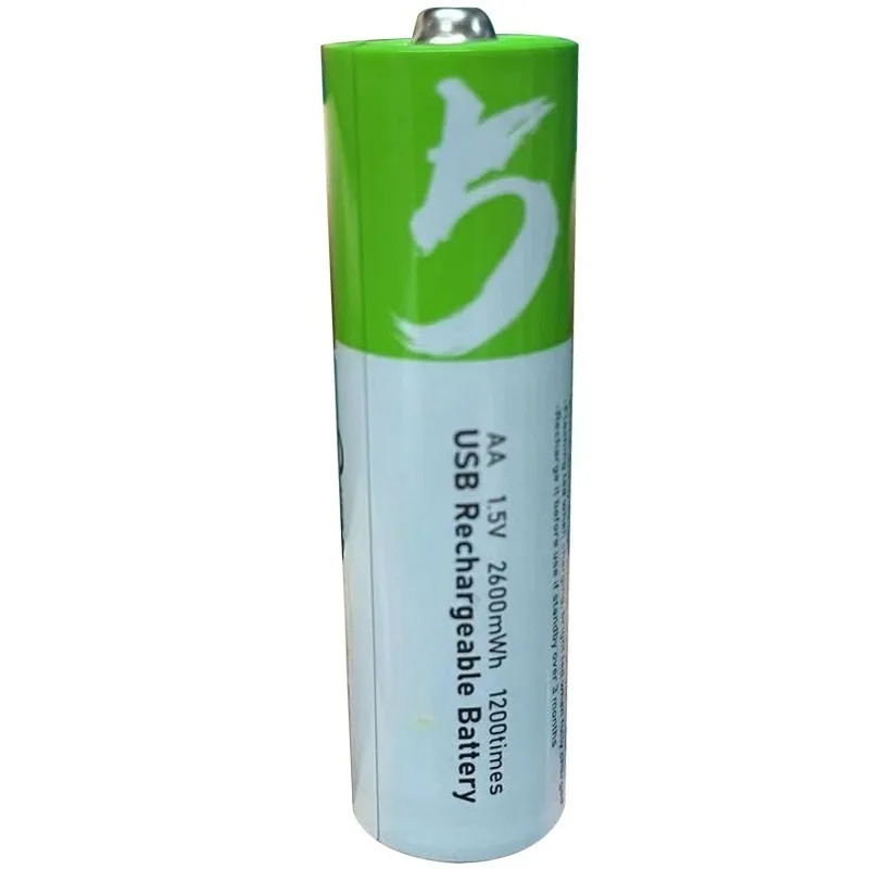 1.5V AA 750/2600 mAh High Capacity USB New Rechargeable Li-ion Battery for Remote Control Mouse Small Fan Electric Toy Battery