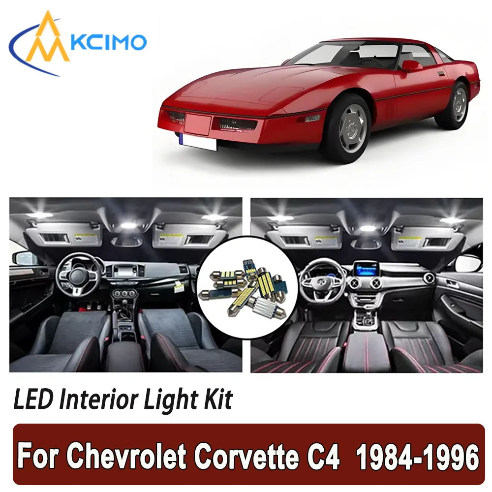 

Kcimo LED For Chevrolet Corvette C4 (1984-1996) Premium Bright LED Interior Dome Map Trunk Light Kit Car Led Lamps Car LED Light