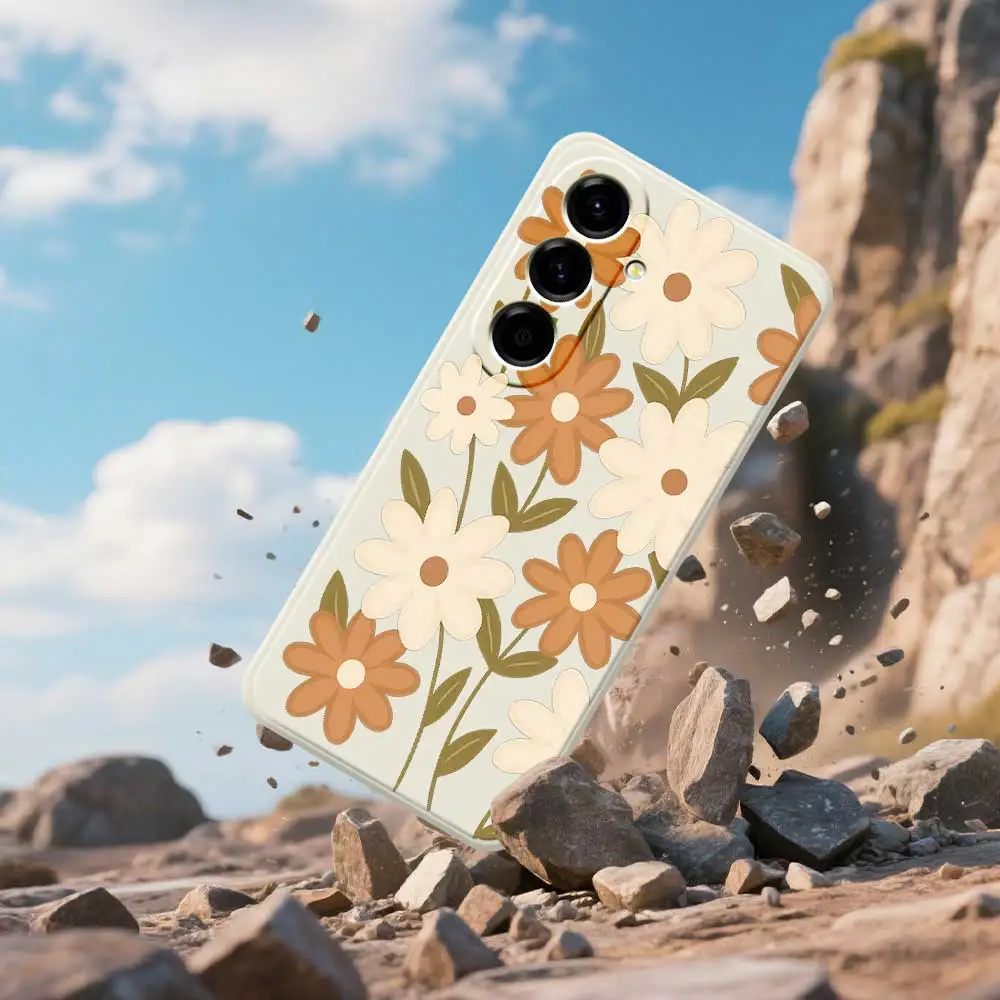 Чехол для телефона Little Daisy для Samsung Galaxy S25 S24 S23 S22 S21 S20 Ultra Plus S10 Plus S24FE S23FE S22FE S21FE S20FE Soft Cover