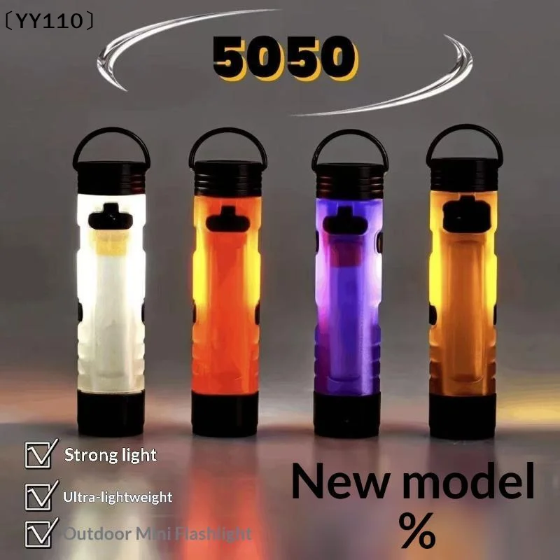 Mini 5050 Rechargeable LED Pocket Flashlight Clip-On Hat Light Keychain Torch Portable Work Lamp For Camping Hiking 〔YY110〕