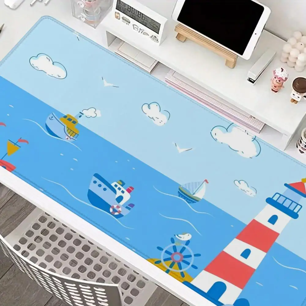 Cartoon nautical chart illustration Mouse Pad Mouse pad