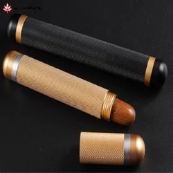 MOONSHADE New Aluminum Cigar Tube Waterproof 175mm Cigar Moisturizing Tube Cigar Accessories Smoking Supplies Accessories Gift