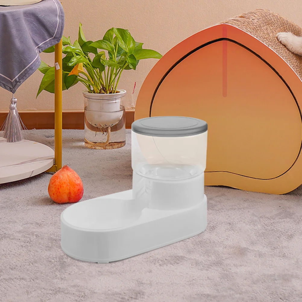 2 قطعة موزع مياه التغذية المواد البلاستيكية مقاومة للضغط تصميم مدمج مستلزمات الحيوانات الأليفة مساعد موزع مياه القط #4