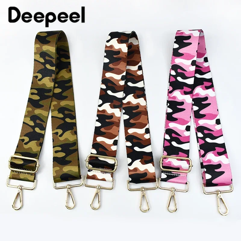 Deepeel 1Pc 5cm Width Bag Strap 80-130cm Long Adjustable Shoulder Straps Cow Pattern Bags Webbing Replace DIY Sewing Accessories