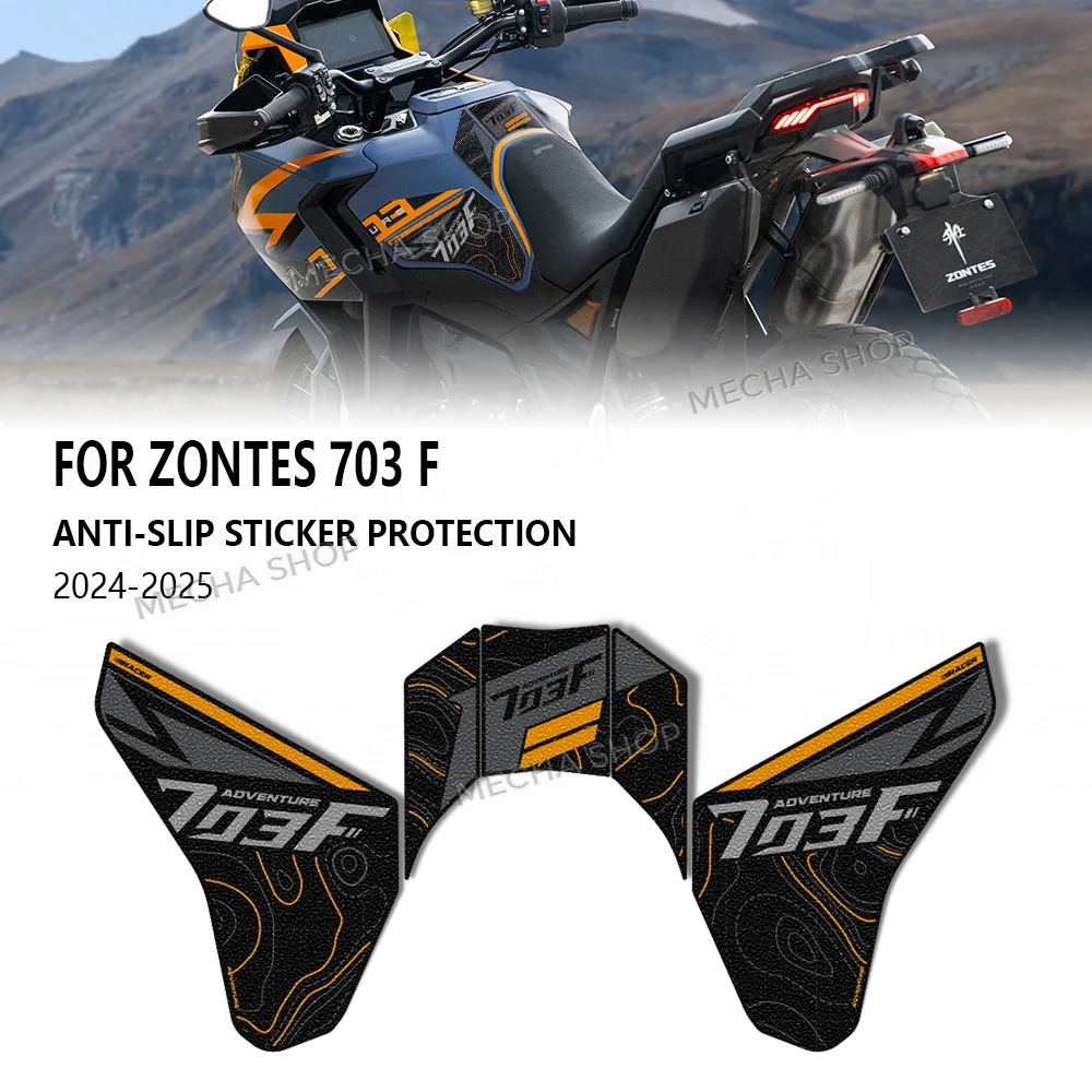 

New 2025 Tank Pad For Zontes 703F 2025 Anti-Slip Tank Protective Sticker Kit Motorcycle Accessories
