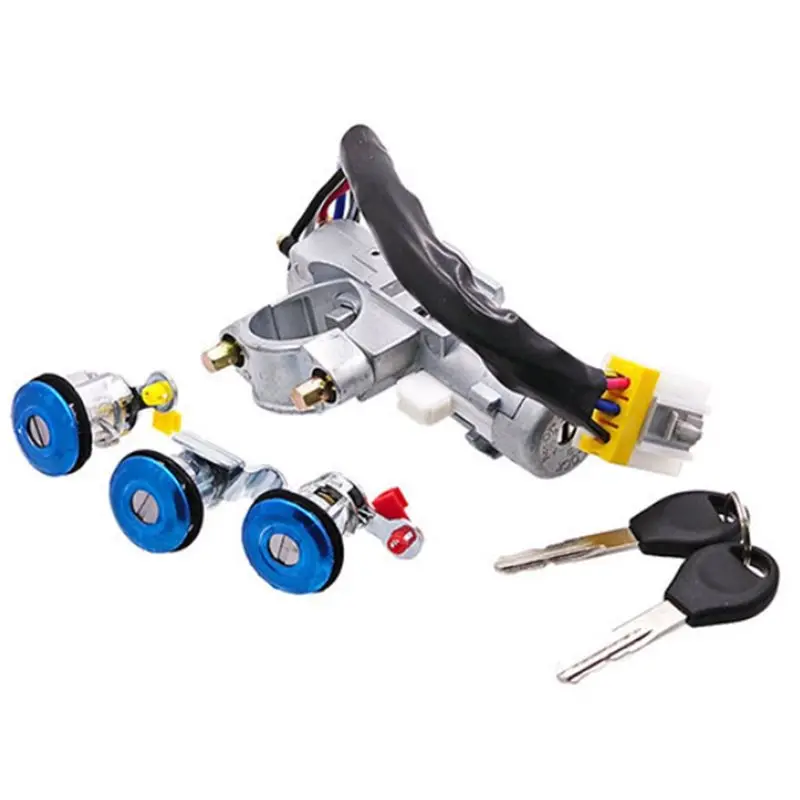 

A80X-Car Ignition Switch With 2 Keys Left Right Door Lock Set For Nissan Navara D22 1997-2006 Model Code K9810-2S806