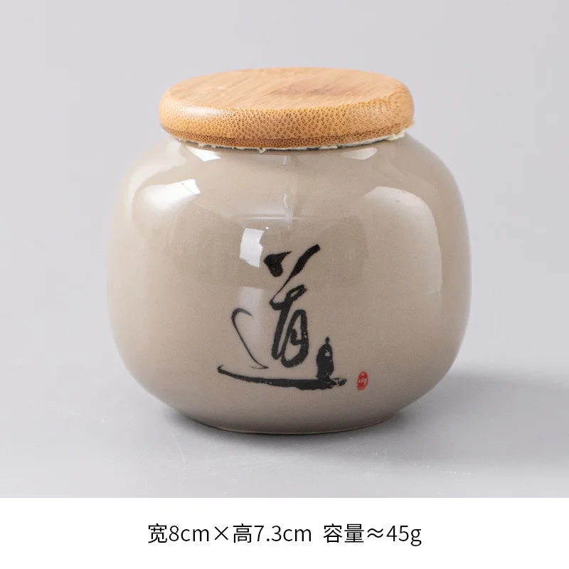 Theebus in Chinese stijl, verzegelde keramische pot, draagbare kleine theebus voor huishoudelijk gebruik, vochtbestendige theeopslag