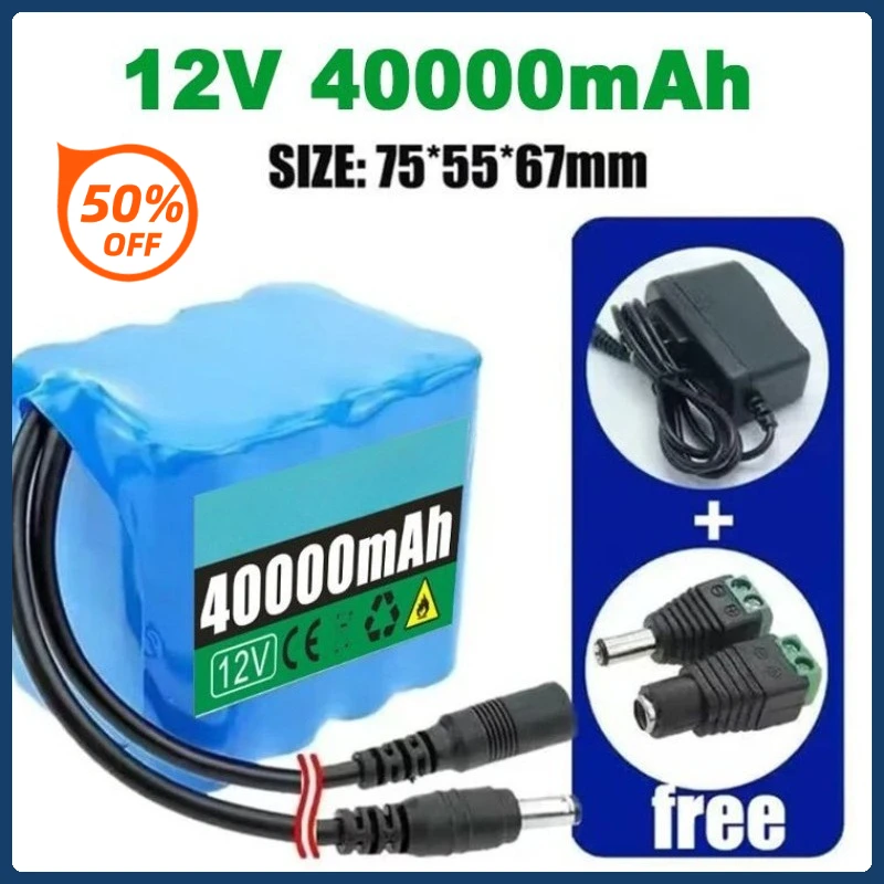 

12V 3S3P 40000mah 18650 Lithium Batter for Remote - Controlled Car Parts Rechargeable Batteries