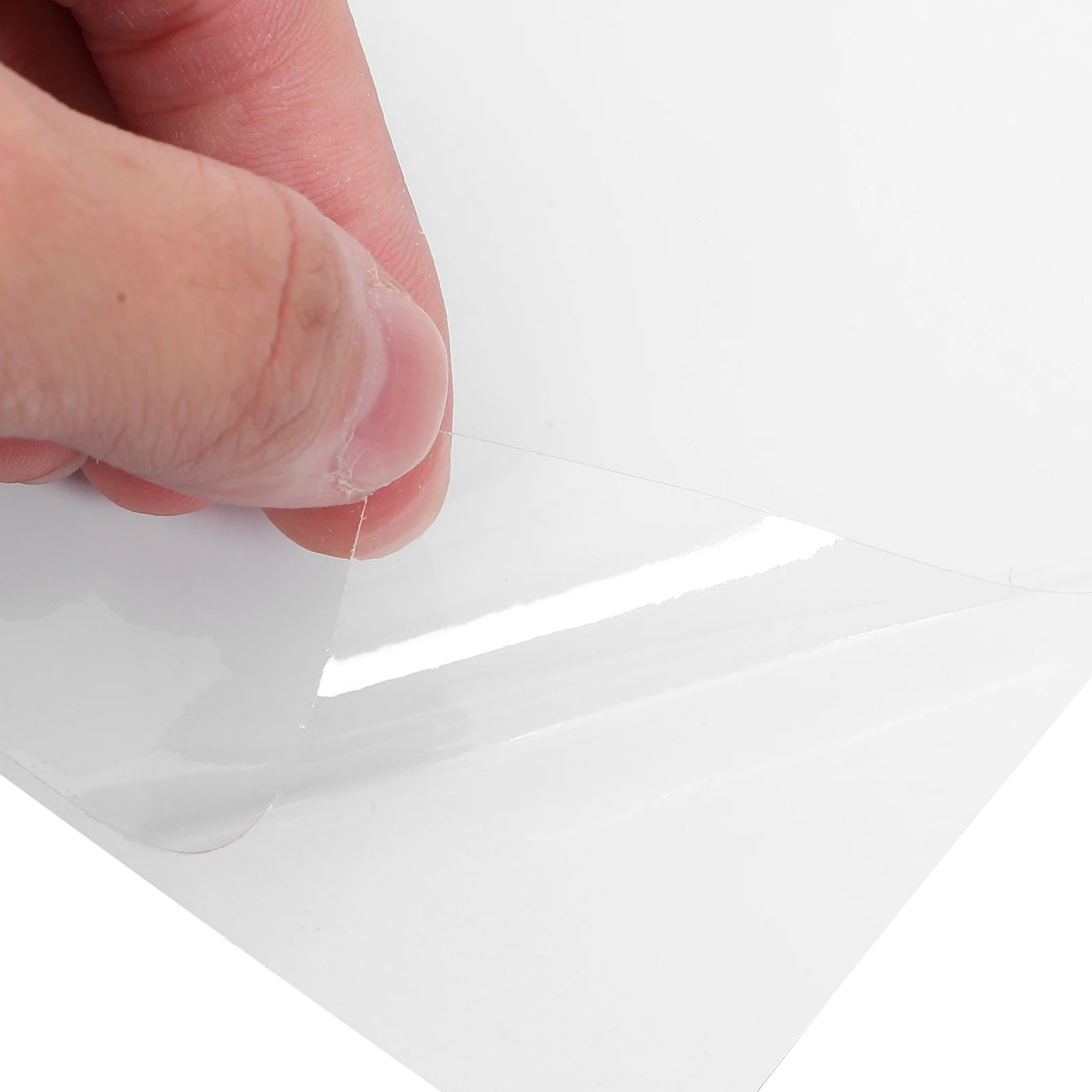 

A4 Laminating Self Adhesive PVC Transparent Photo Film 25 Sheets Protective Plastic Brightness Color Enhancement Scratch