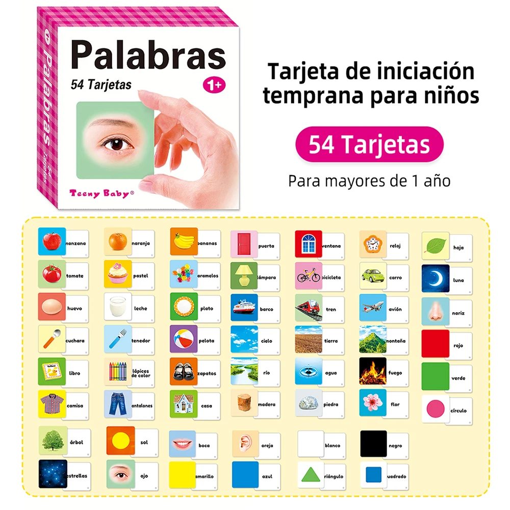 أنواع مختلفة من بطاقات التعلم الإسبانية للأطفال لتحسين القدرات المعرفية التي تعود إلى المدرسة #4