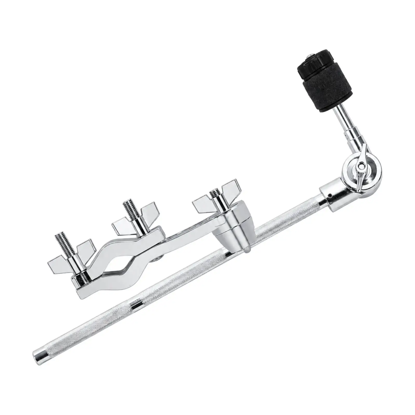 Drum Extension Clamp Adjustable Chrome Drum Hardware Clamp Compact Cymbal Arm Arm Mount for Live Performance Rigs, Rehearsal