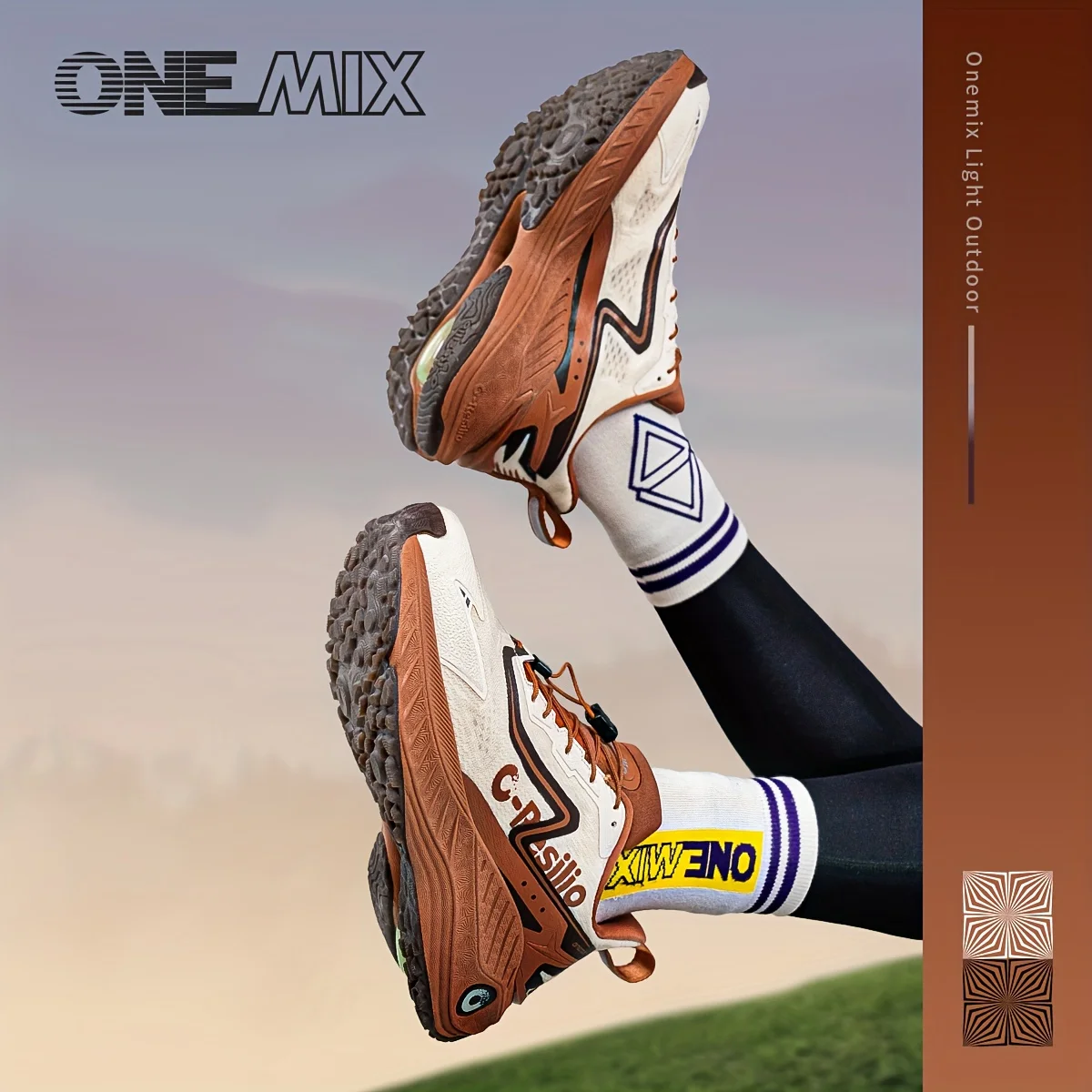 

[sneakers] Lightweight Cushioning Outdoor Shoes with Funnel-Shaped Sweat Drainage for Dryness, Energy-Saving Rebound Midsole