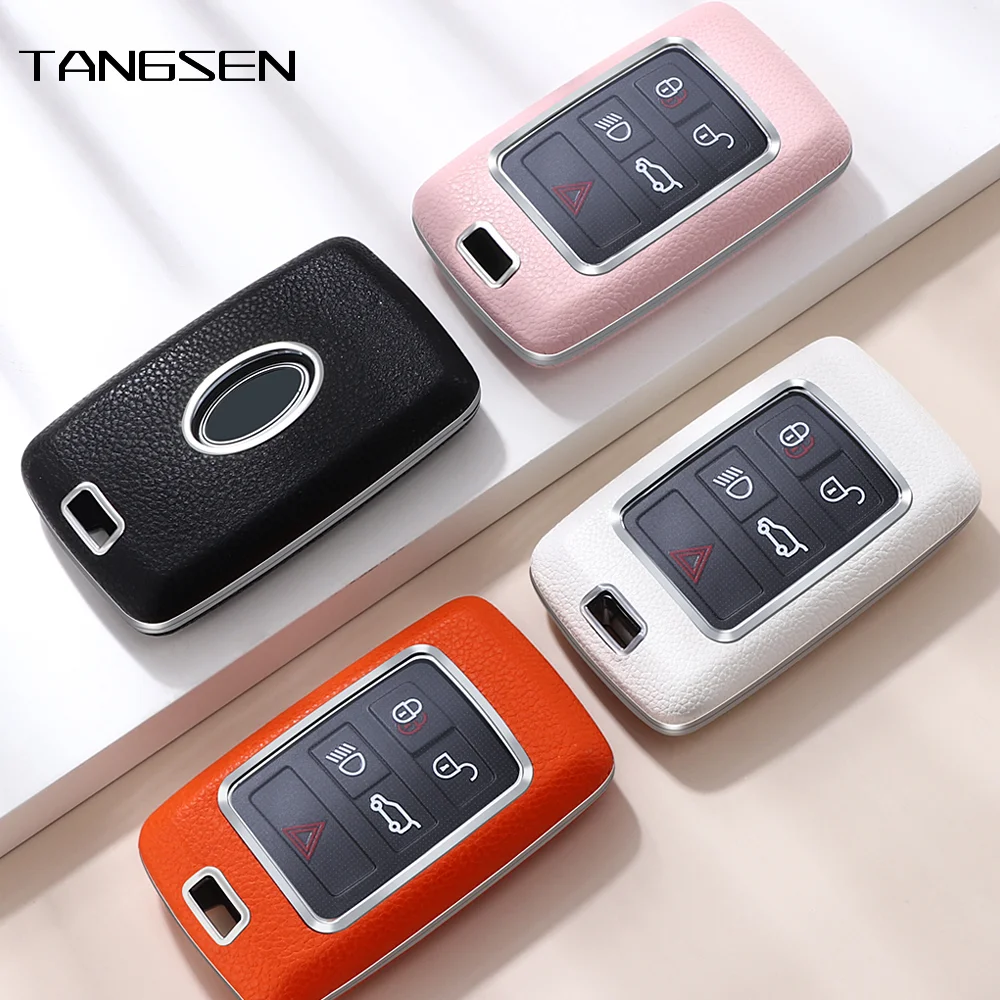 

New Styles Car Key Case Cover For Land Rover Range Rover Sport Evoque Velar Discovery Defender 90 110 Jaguar Key Accesssories