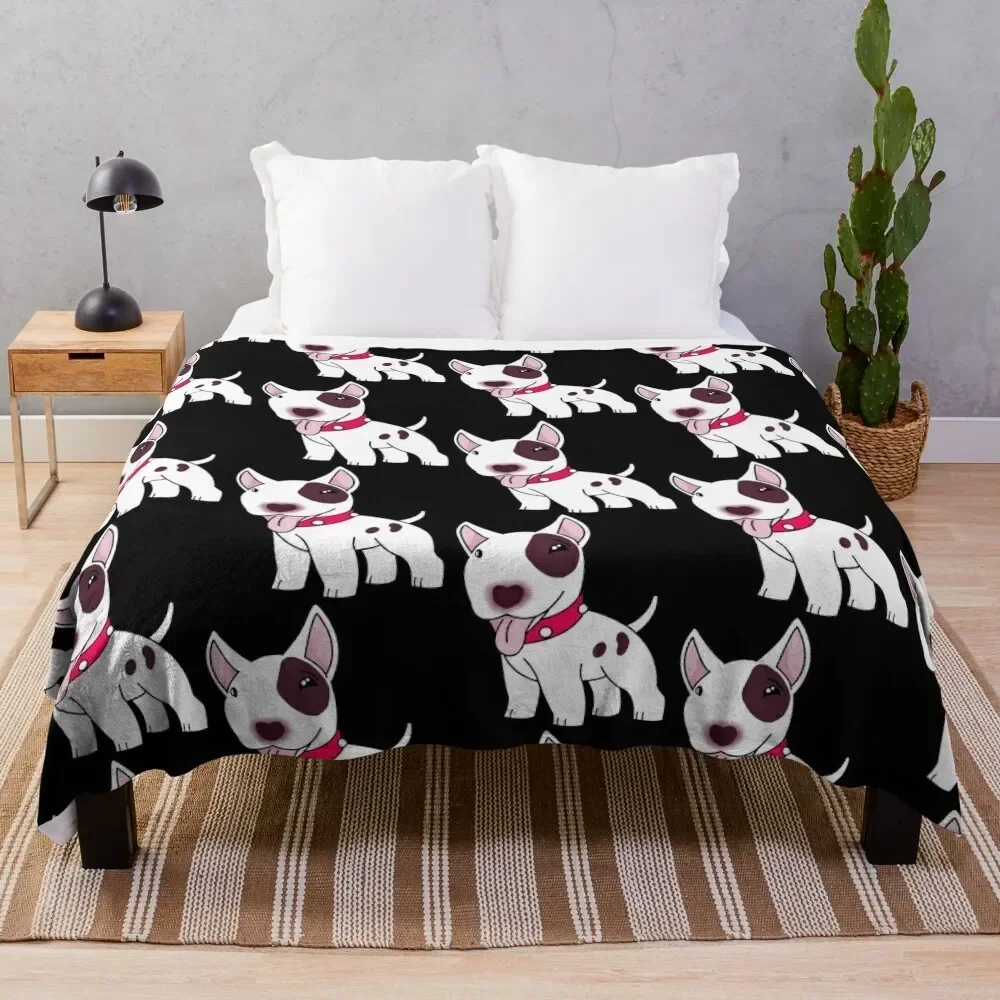 

English Bull Terrier Throw Blanket Spring Fall Cozy Throw Blanket for Couch