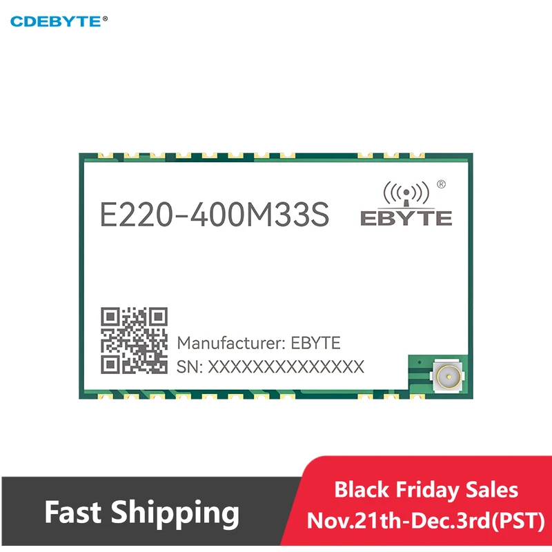 

Модуль спектра широкого спектра LLCC68 433 МГц SPI LoRa 33 дБм 2 вт стандартная дальность 16 км отверстие для печати IPEX RF SMD модуль PA LNA