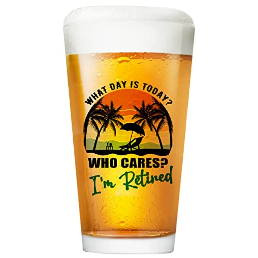 

Funny Retirement Gifts for Men Women I'm Retired Beer Glass Happy Retirement Pint Glass Present for Boss Coworker Friends 2025