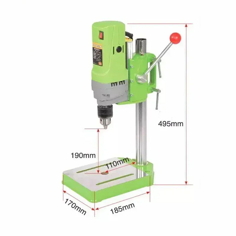 BG-5156E Mini Bench Drill Tool 220V/710W High Power High Precision DIY Processing Bench Driller Portable Bench Drilling Machine