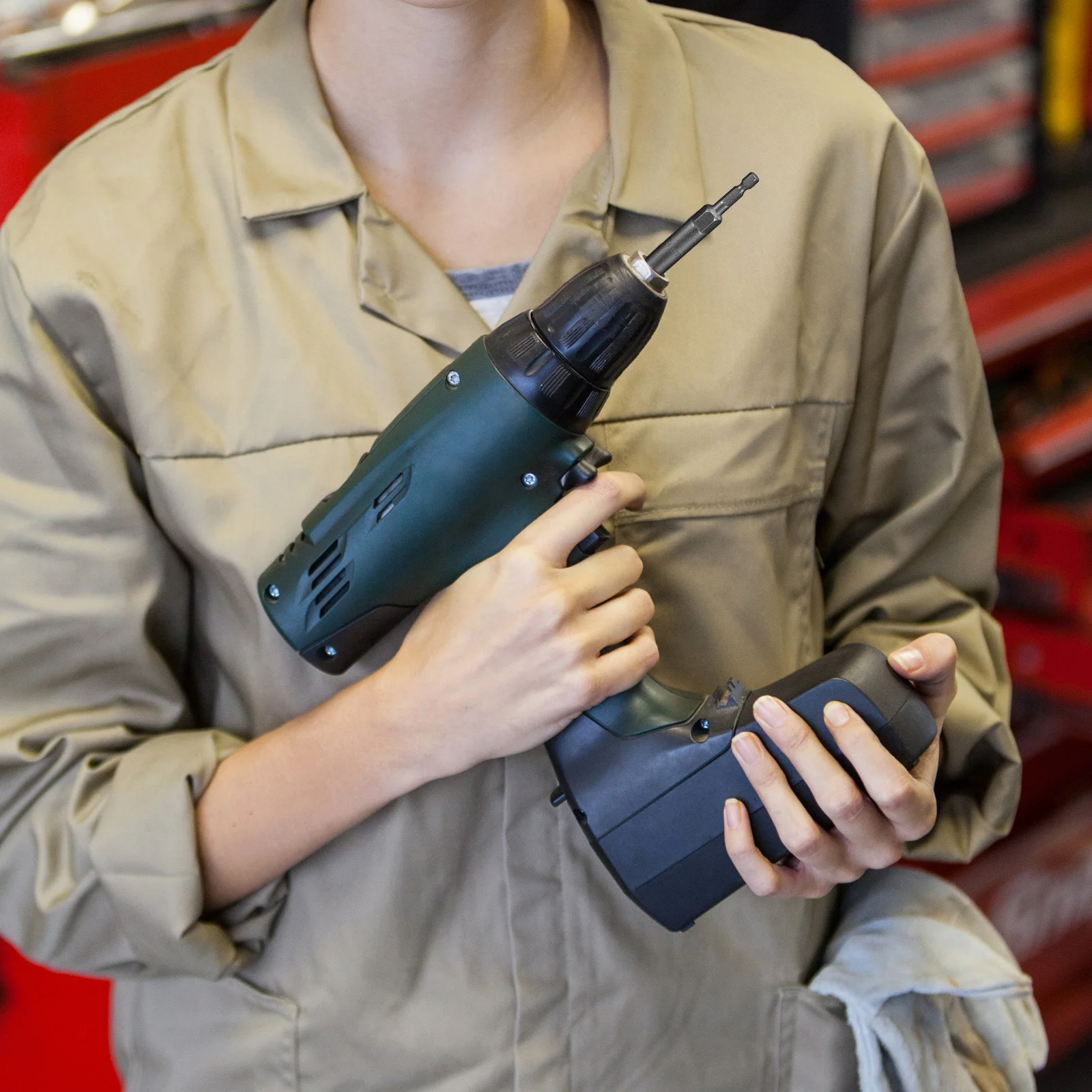 

1Set Electric Drill Bit Socket Set Deep Design Metric Nut Driver Adapter Chrome Vanadium Steel Versatile Woodworking Automotive