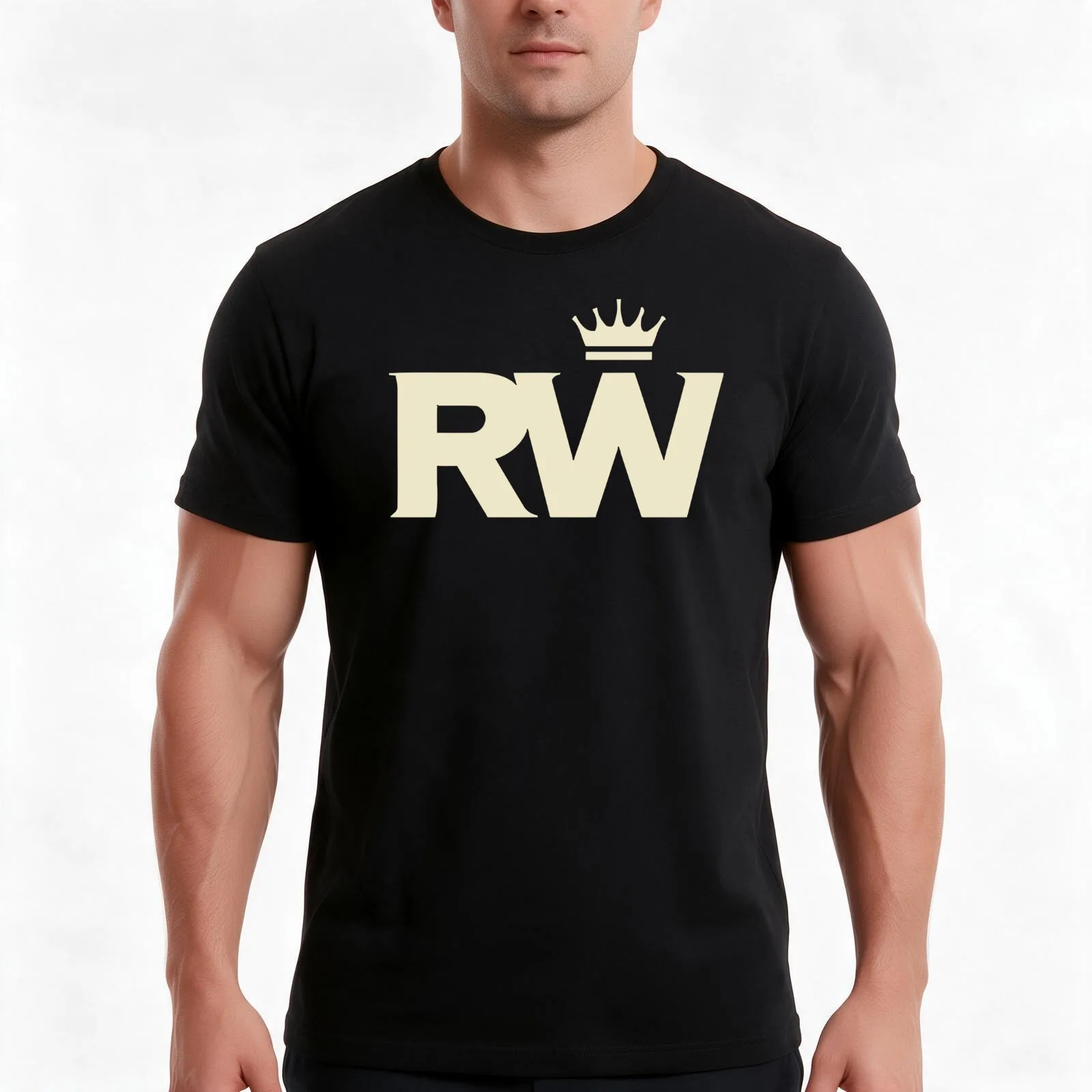king robbie williams T-Shirt, Summer Casual Cotton Tee, Oversized Streetwear Tops, Vintage Graphic Print, Loose Fit Short Sleeve