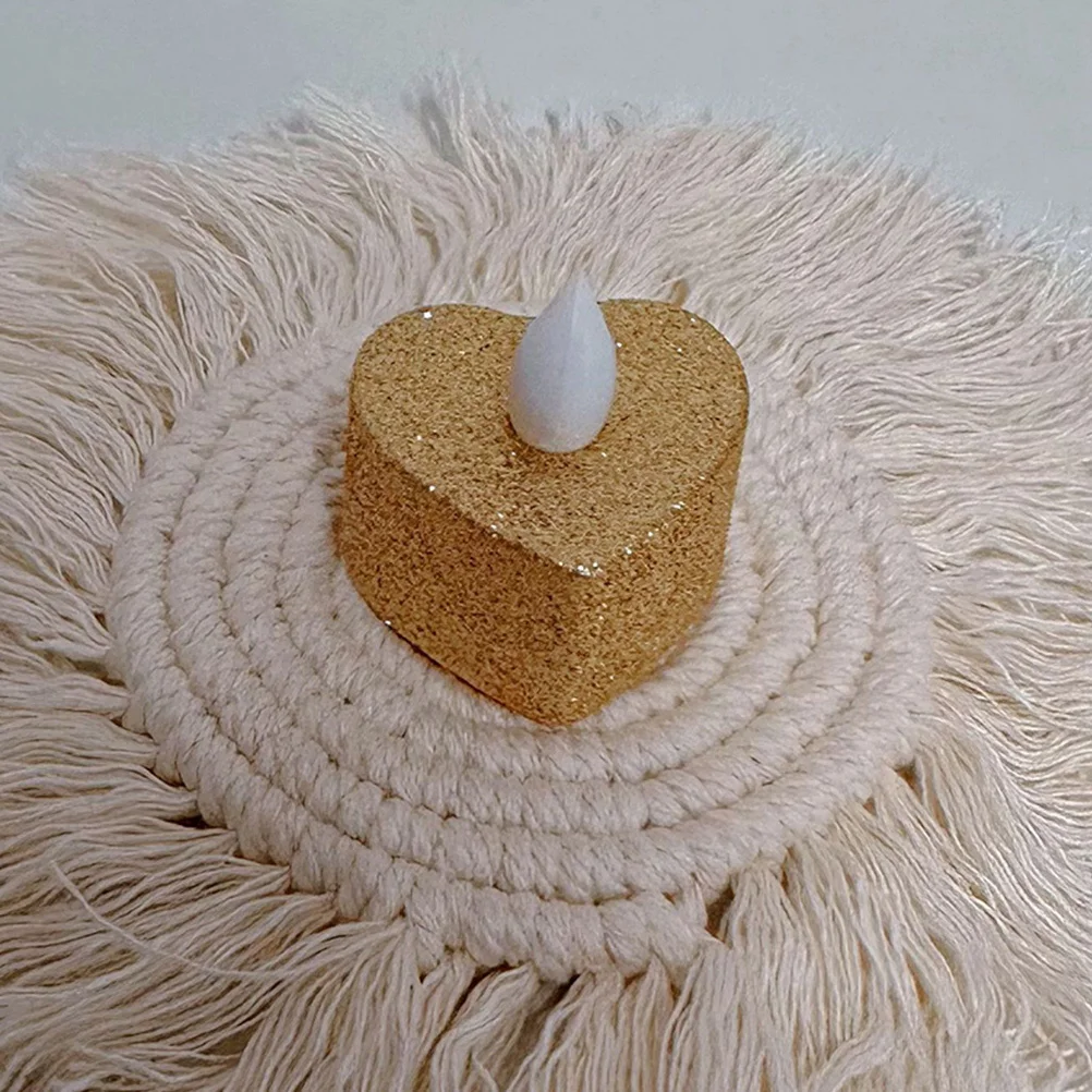 

24Pcs Heart LED Lamps Flameless Electric Romantic Lights Operated Safe Tear Light Decoration