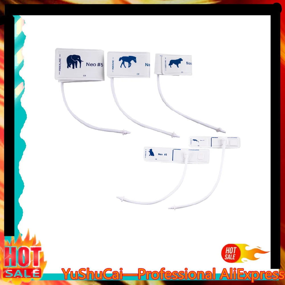 

Pet Veterinary Blood Pressure Cuff Of Patient Monitor Nonwoven blood pressure cuff All Size Horse Dog Cat Mouse
