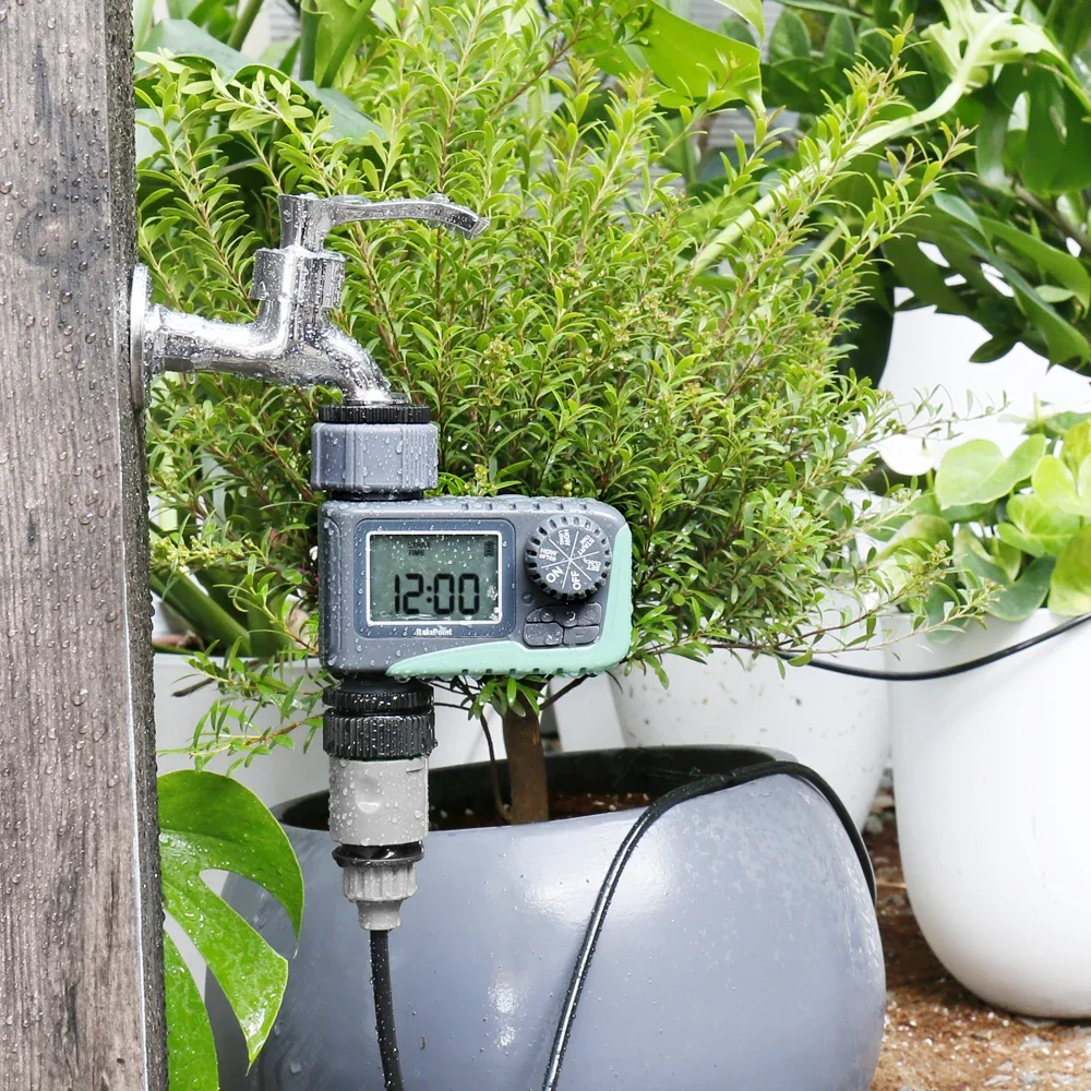 Lcd Display Mini Water Tap Timer Digital Drip Irrigation Timer With Delay Function For Garden Drip Irrigation System