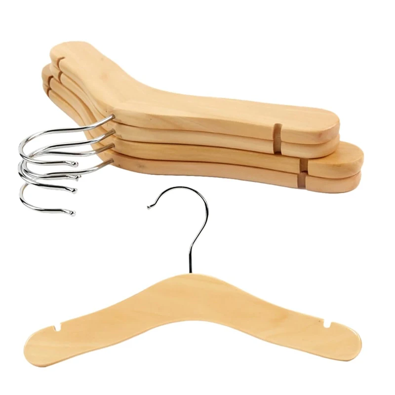 Baby hangers for clothes non slip natural friendly wooden Children Kids dress clothes coat rack for closet baby kledinghanger