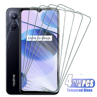 4Pcs Screen Protector for Realme C55 C35 C33 C31 C25 C21 C17 C15 C12 C11 C67 4G 5G Tempered Glass on Realme C30 C20 C3 C2 S