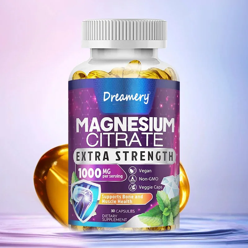 Magnesium Citrate Capsules 1000 mg - High Absorption Citric Acid Complex