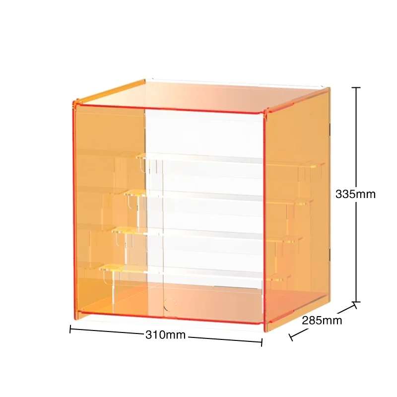 Clear Acrylic Perfume Stand Ladder-Shaped Cosmetics Rack Action Figure Dustproof Display Box Multi-Layer Desktop Storage Box