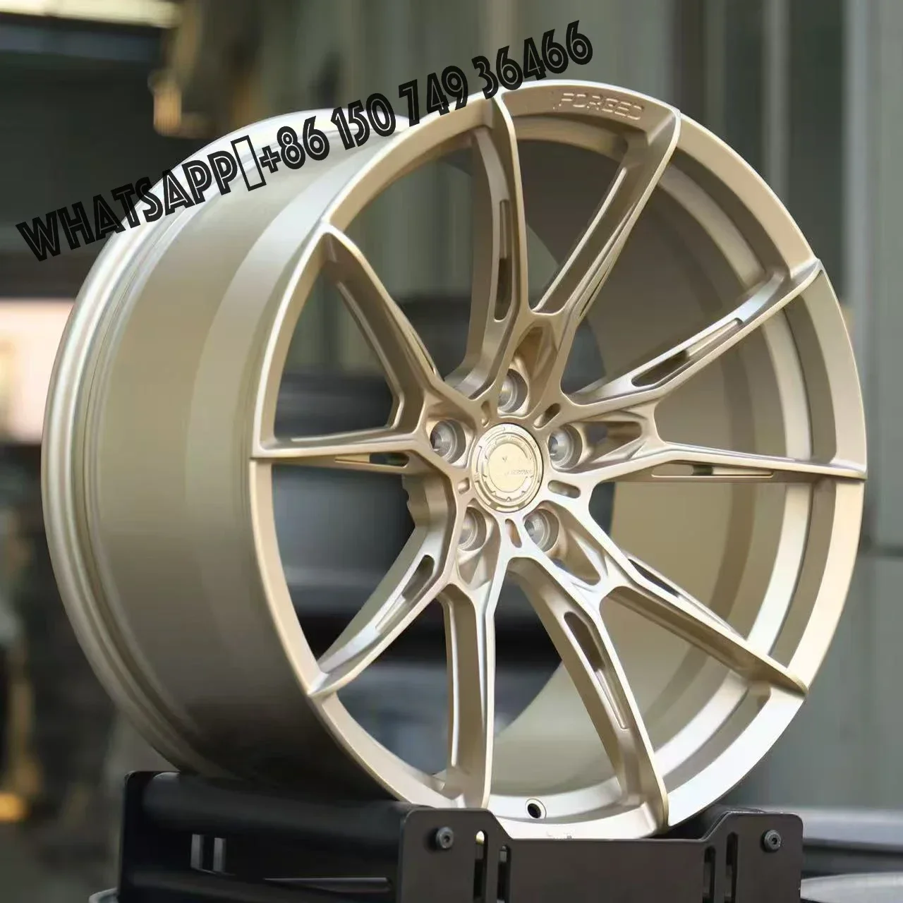 6061-T6 Light Gold Custom Deep Concave Forged Wheels M2 F80 F90 E46 E92 M3 M4  G20 G30 G80 330i M340i 540i M550i for 5x1