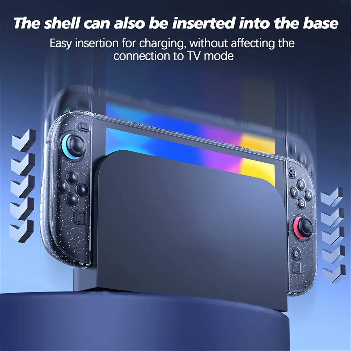 【THANKSGIVING DAY】 Clear Dockable Case for Nintendo Switch 2, PC Protective Cover Compatible with Switch 2 Console, Grip Case