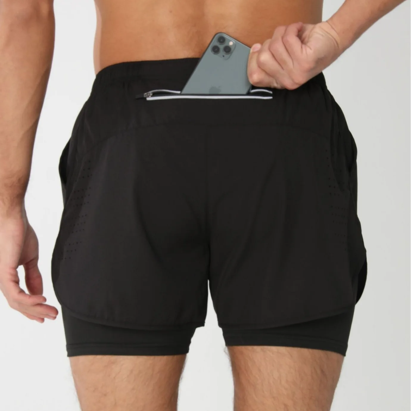 

Summer Mens Athletic Lined Running Shorts Quick Dry Breathable Lightweight Gym Fitness Track Training Workout Sports Short Pants