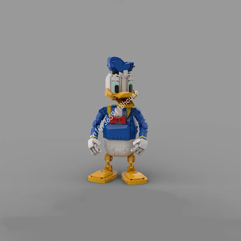 597 個 MOC グッズフィギュア DonaldS アヒルアニメモデルビルディングブロックスタッキングレンガクリエイティブ知育玩具子供のギフト Diy