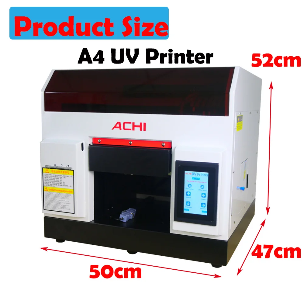 الاتحاد الأوروبي الأسهم ACHI A4 طابعة UV LED الرقمية L800 UV طابعة ل شقة مطبوعة المعادن تنقش زجاجة الاكريليك اسطوانة آلة الطباعة