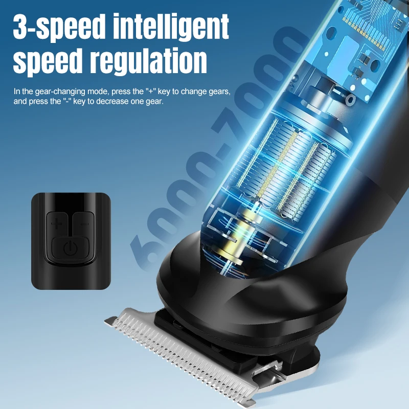 جديد Resuxi 2311 6 في 1 Pro مجموعة العناية بالوجه واللحية والجسم والأذن والأنف ماكينة تشذيب الشعر IPX6 أمشاط متعددة الحد مقص الشعر مع قاعدة