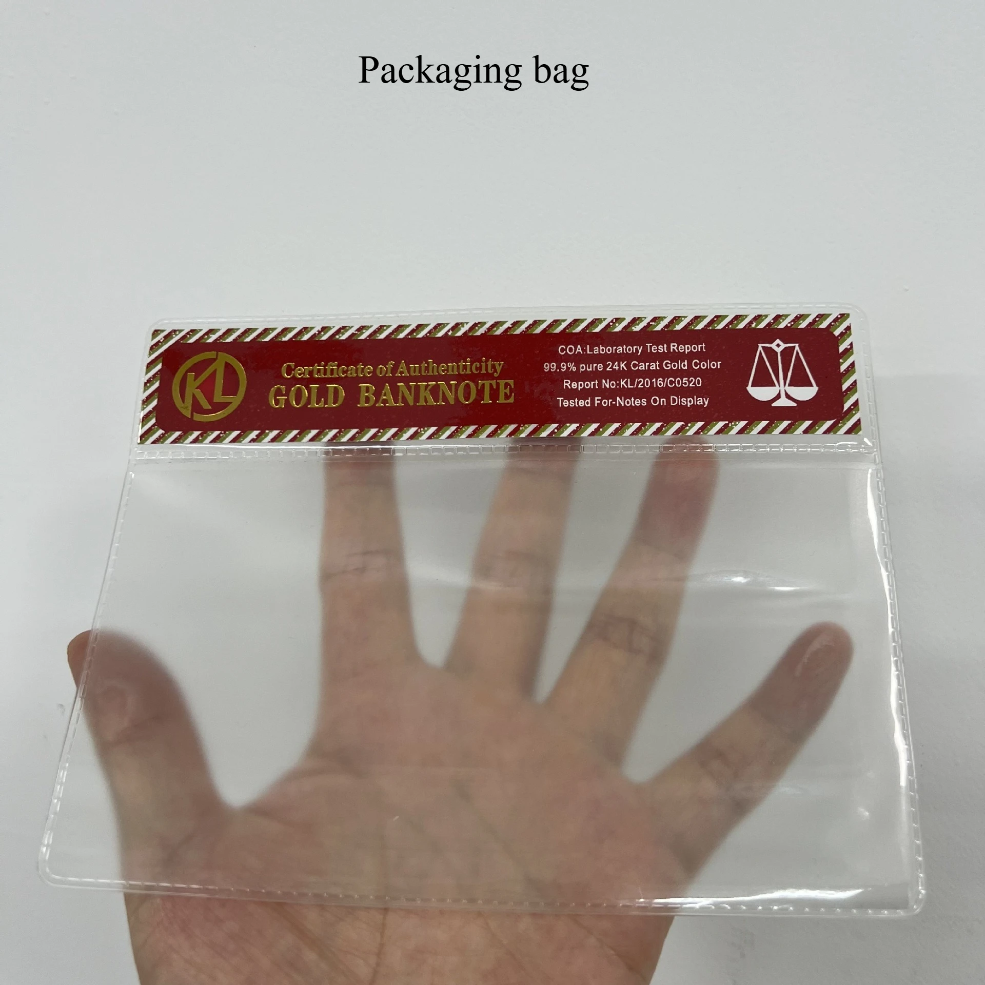 Zeven wonderen plastic goudfolie herdenkingsbadge ambachtelijke collectie herdenkingsbankbiljet