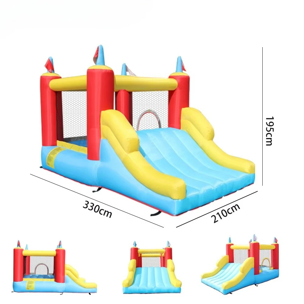 

High Quality 420D+840D Oxford Fabric 3 Person Kids Slide Jumping Bounce House Bouncing Castle Inflatable Castle