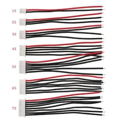 10CM RC Lipo Battery Balancer Charger Plug 1S 2S 3S 4S 5S 6S 7S Silicone JST-XH Balancer Cable DIY Connector Plug Wire