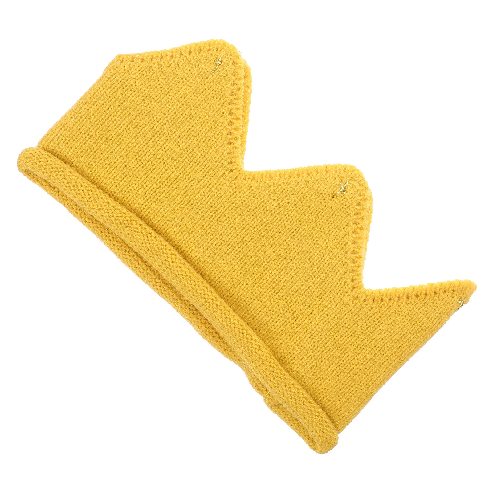 Gorro de ducha de bebé con corona para niños pequeños, sombreros de verano, diademas de Navidad de punto para niños pequeños, amarillo