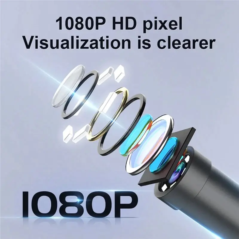 ABNQ  1080P 4.3 Inch HD Digital Borescope Inspection Camera IP67 Waterproof Camera Dual Lens 3 Meters