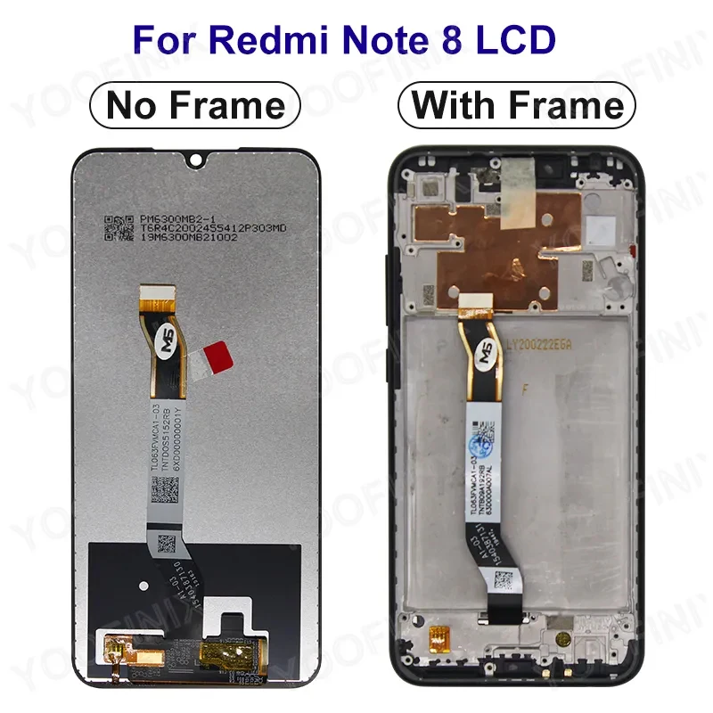 CHOICE For Xiaomi Redmi Note 8 Display M1908C3JH LCD Touch Screen Digitizer For Redmi Note 8 Pro Display Replacement Parts