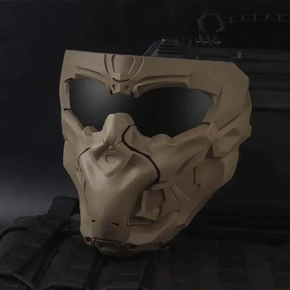 Máscara táctica Airsoft con visera ajustable y cierre magnético