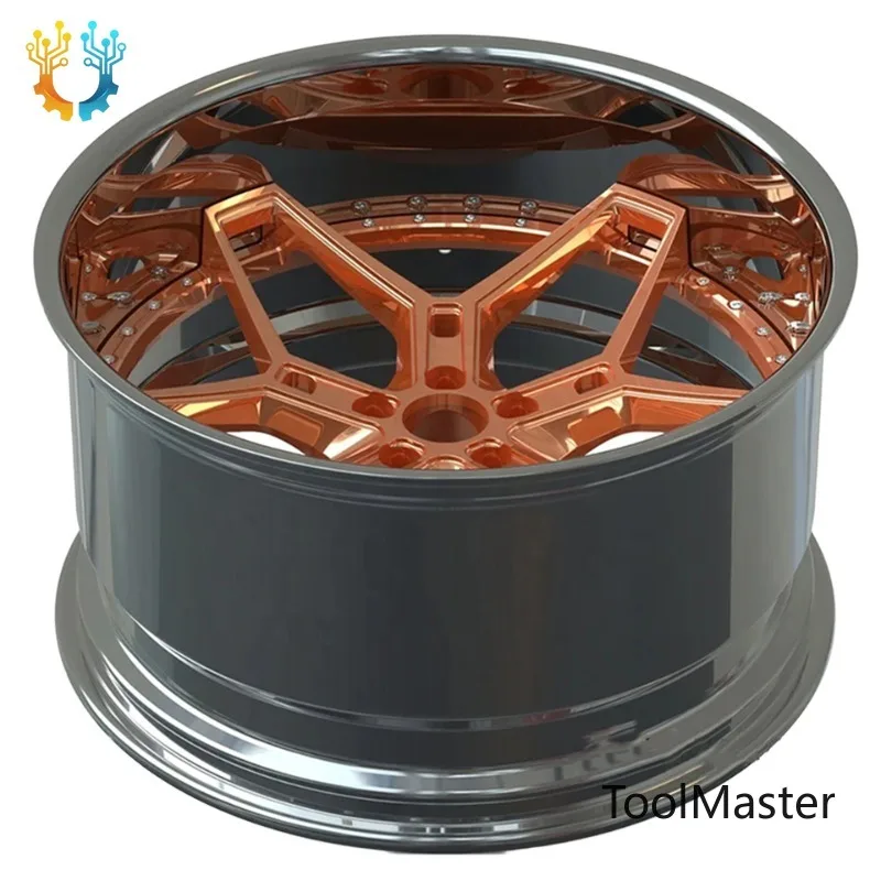 【2026】18 19 20 21 22 23 24 Inch 2-piece Deep Concave Alloy Wheels 5x112 5x120 5x114.3 5x130 Forged Wheels Passenger Car Wheels R