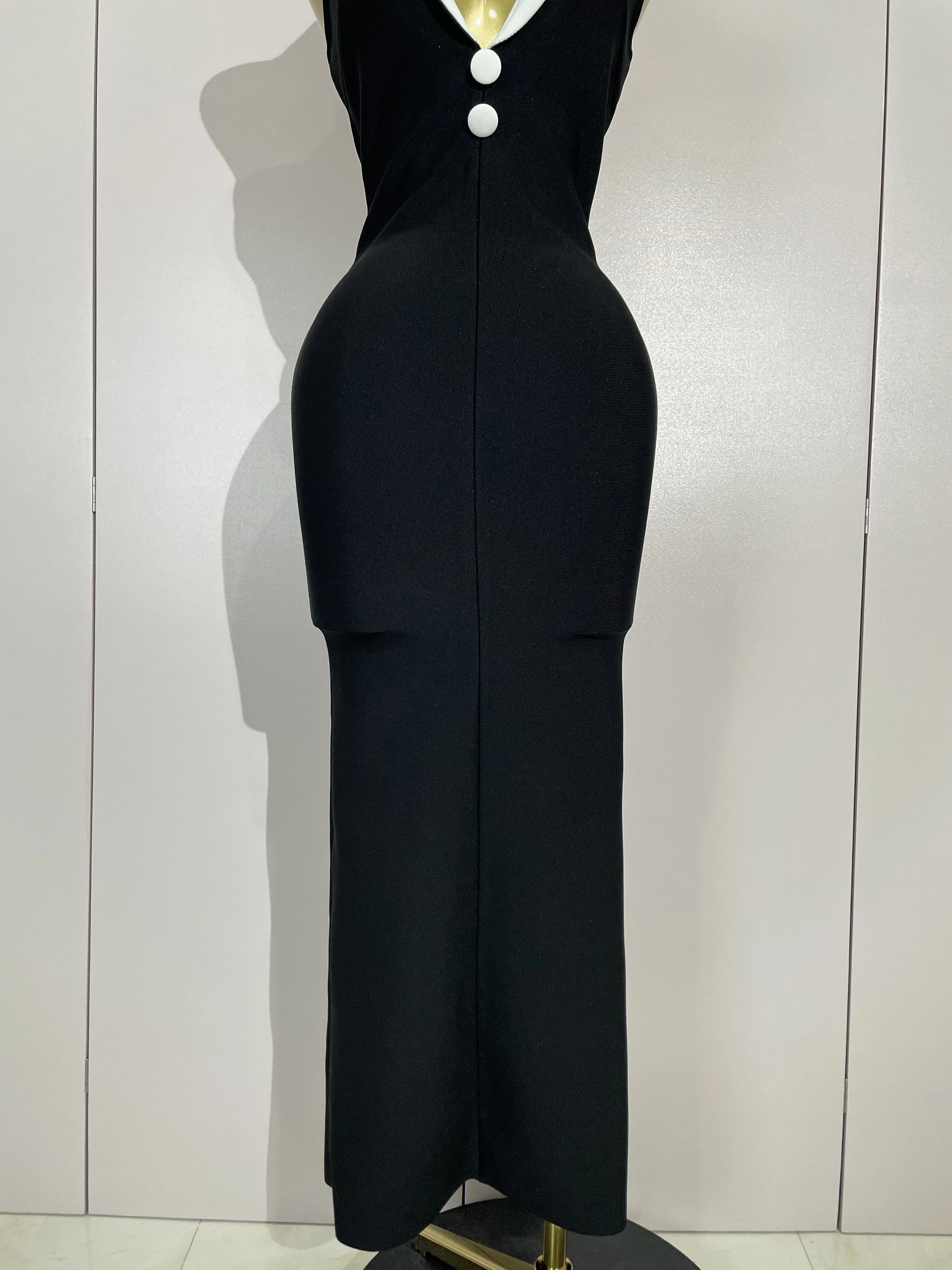 여성 섹시 홀터 백리스 슬리브리스 바디콘 맥시 드레스 유명인 우아한 가운 클럽 생일 저녁 파티 웨딩 드레스